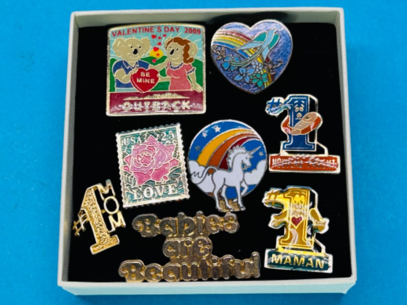 Photo 1 of 151631… vintage kids pins in gift box 