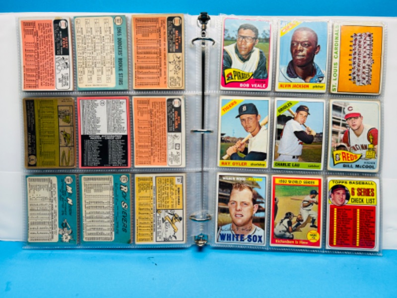 Photo 2 of 151657…final sale no returns/refunds 108 vintage 1960’s baseball cards in binder 