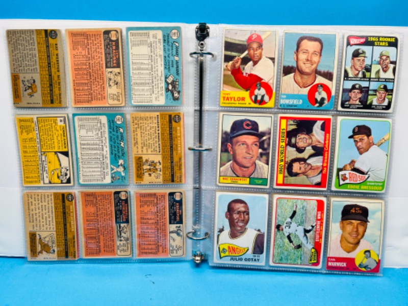 Photo 7 of 151657…final sale no returns/refunds 108 vintage 1960’s baseball cards in binder 