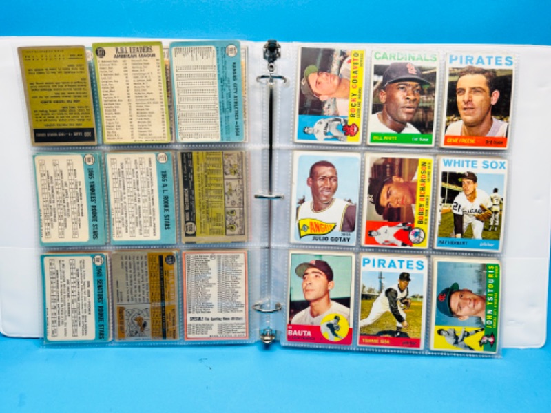 Photo 3 of 151657…final sale no returns/refunds 108 vintage 1960’s baseball cards in binder 