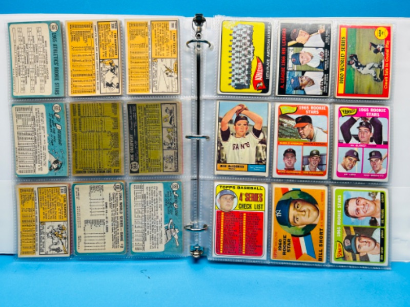 Photo 11 of 151657…final sale no returns/refunds 108 vintage 1960’s baseball cards in binder 