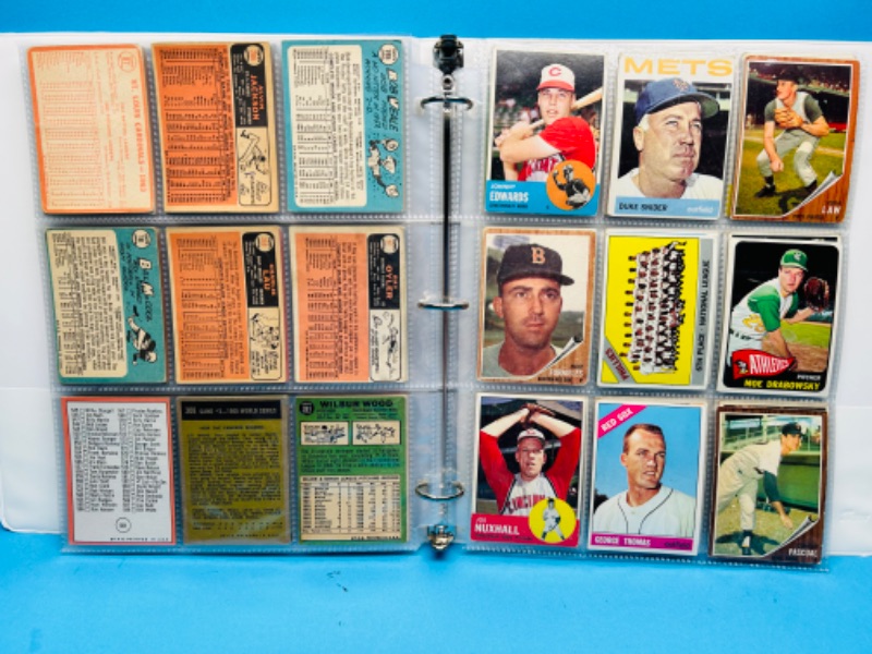 Photo 5 of 151657…final sale no returns/refunds 108 vintage 1960’s baseball cards in binder 