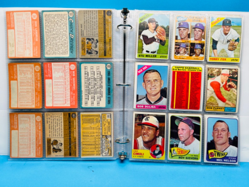 Photo 1 of 151657…final sale no returns/refunds 108 vintage 1960’s baseball cards in binder 