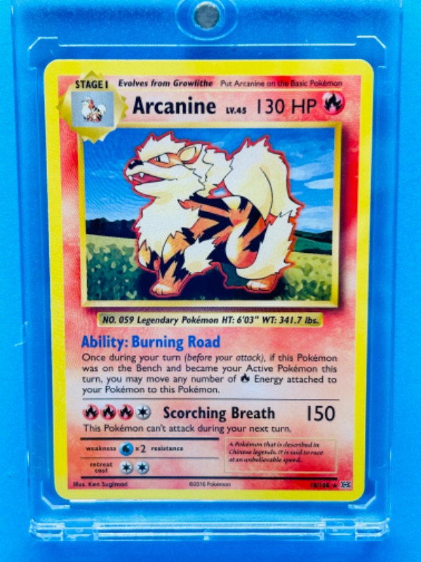 Photo 1 of 151664…Pokémon card 18/108 in hard plastic case 