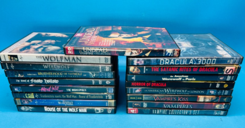 Photo 1 of 151676…Dracula and werewolf DVD movies 