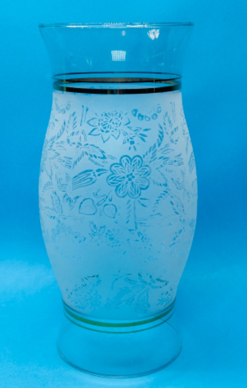 Photo 2 of 151683…12” etched glass hurricane 