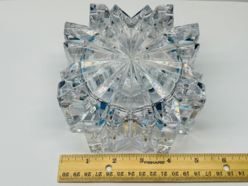 Photo 4 of 151687…6” heavy crystal lidded candy dish