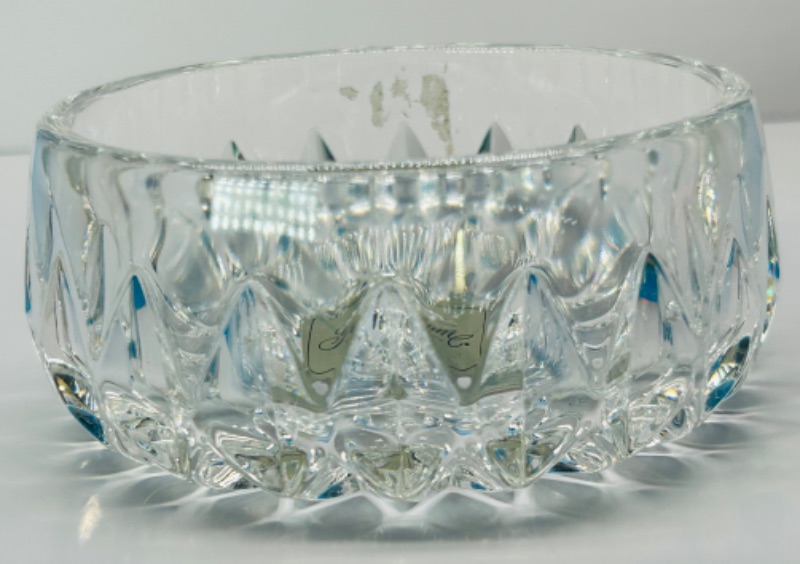 Photo 2 of 151691…4” vintage Gorham lead crystal candy dish made in Germany 