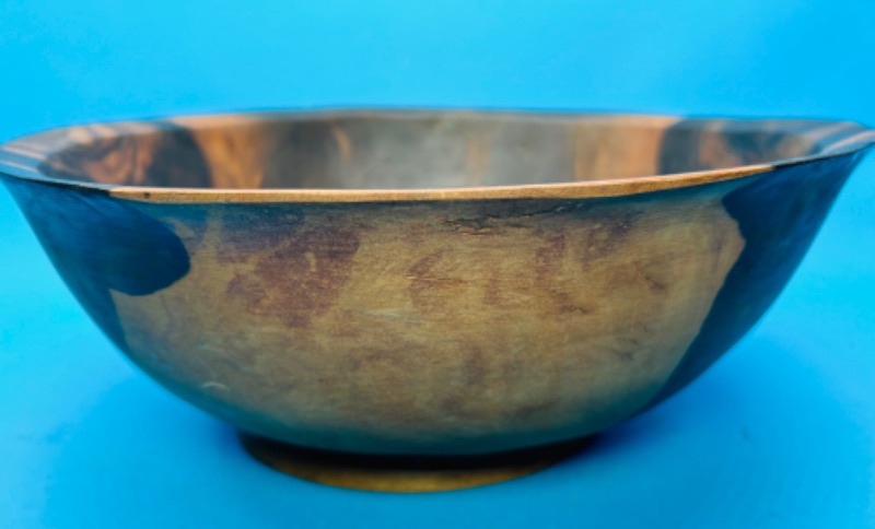 Photo 1 of 151696…large 12” vintage carved heavy wood serving  bowl