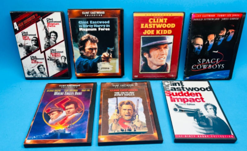 Photo 1 of 151722…Clint Eastwood dvd movies 