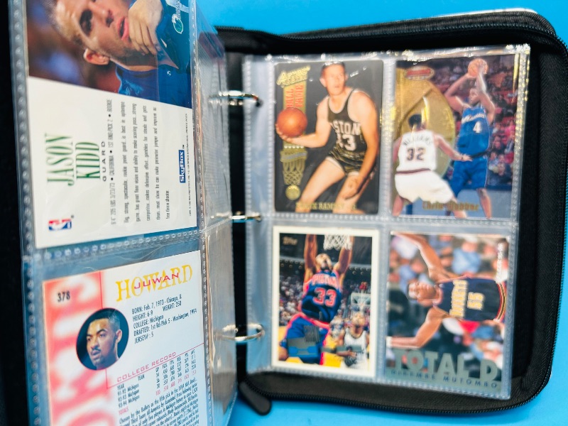 Photo 7 of 151724…final sale no returns/refunds -56 mixed basketball foil, refractor, chrome cards in binder