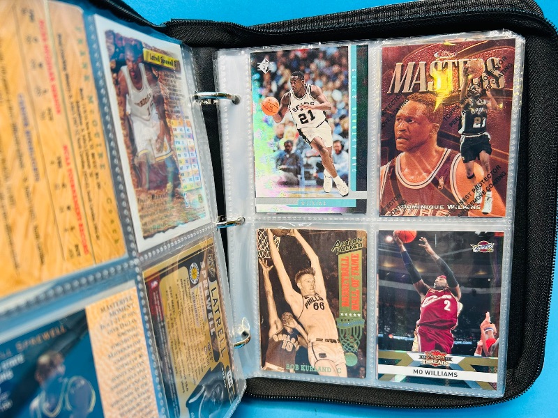 Photo 5 of 151724…final sale no returns/refunds -56 mixed basketball foil, refractor, chrome cards in binder