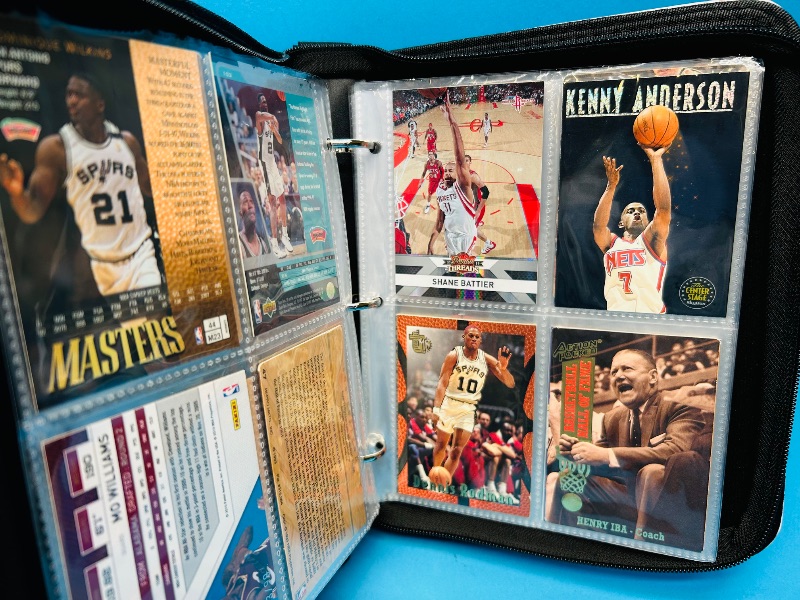 Photo 11 of 151724…final sale no returns/refunds -56 mixed basketball foil, refractor, chrome cards in binder