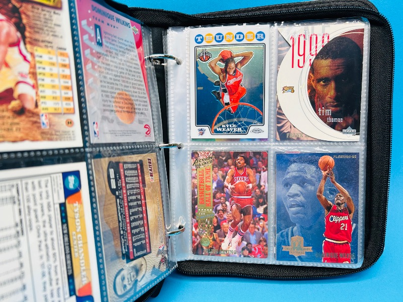 Photo 15 of 151724…final sale no returns/refunds -56 mixed basketball foil, refractor, chrome cards in binder