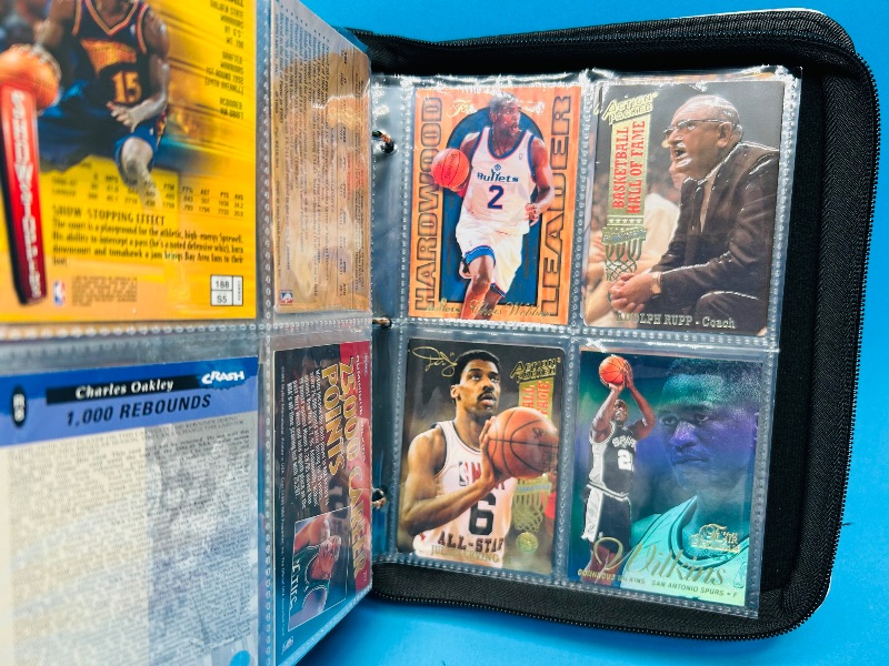 Photo 8 of 151724…final sale no returns/refunds -56 mixed basketball foil, refractor, chrome cards in binder