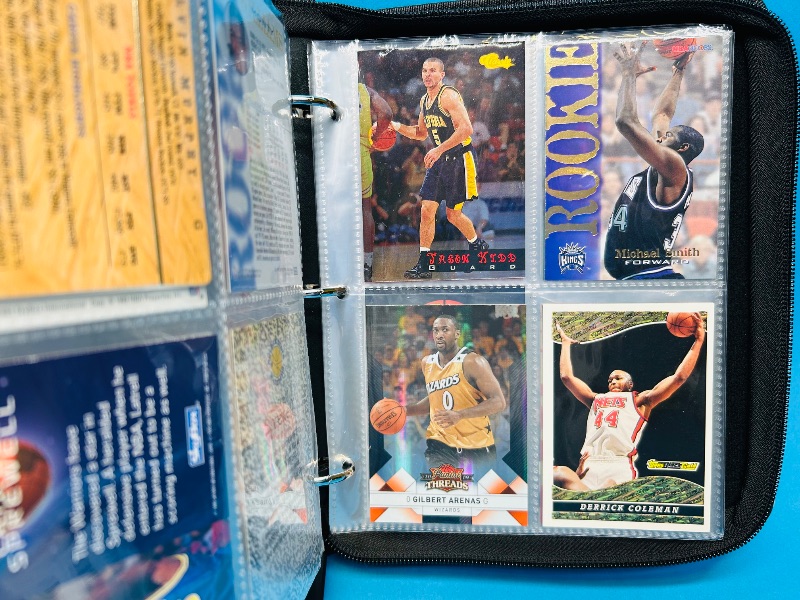 Photo 10 of 151724…final sale no returns/refunds -56 mixed basketball foil, refractor, chrome cards in binder