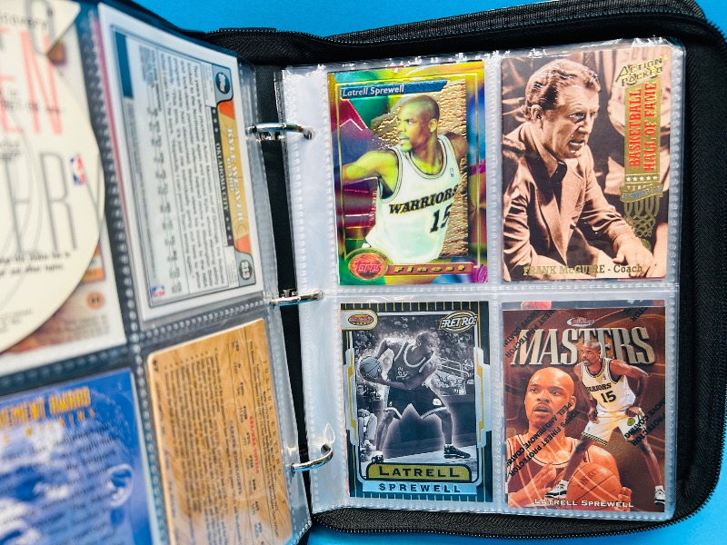 Photo 9 of 151724…final sale no returns/refunds -56 mixed basketball foil, refractor, chrome cards in binder