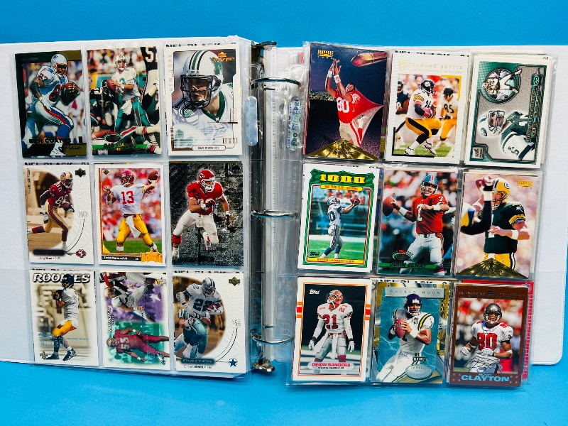 Photo 1 of 151740…final sale no returns/refunds-324 mixed football cards in binder