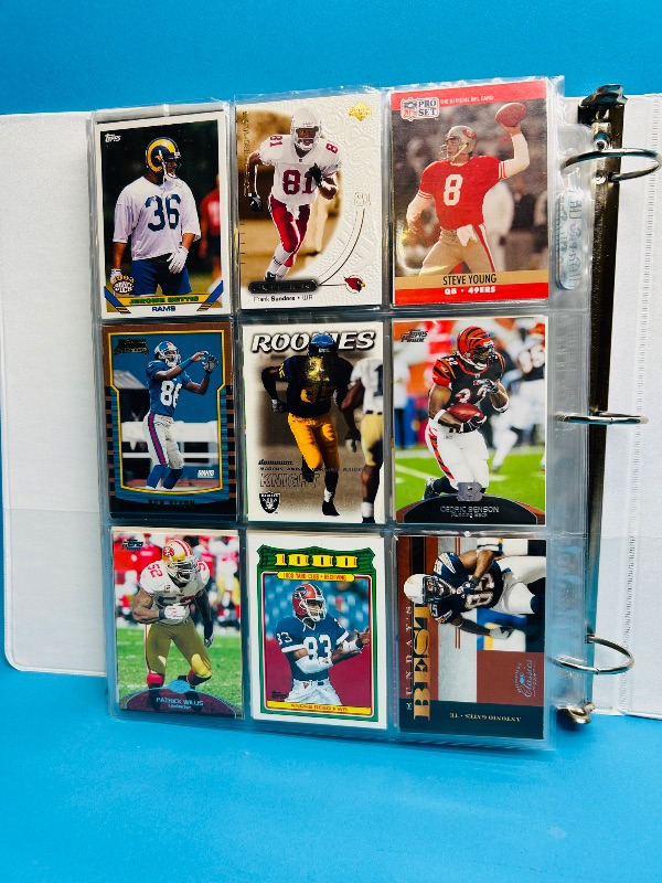 Photo 2 of 151740…final sale no returns/refunds-324 mixed football cards in binder