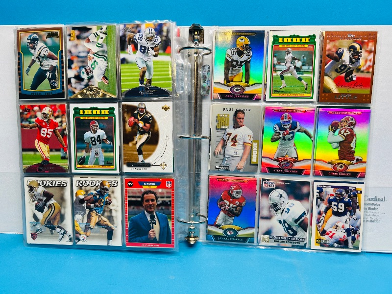 Photo 6 of 151740…final sale no returns/refunds-324 mixed football cards in binder