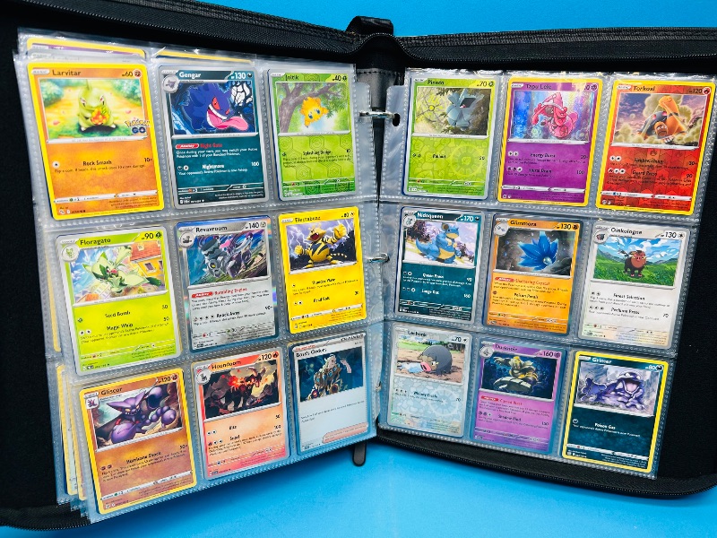 Photo 1 of 151742…final sale no returns/refunds-270 mixed Pokemon cards in binder-many holo and reverse holo