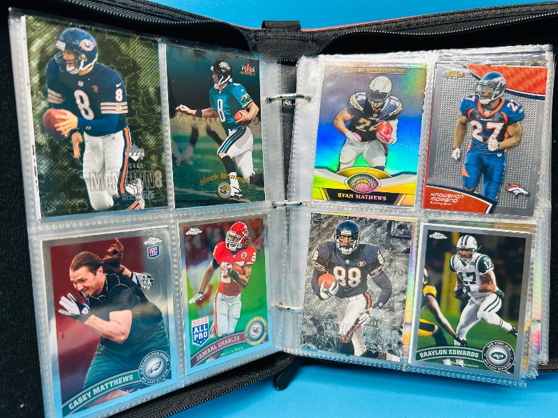 Photo 13 of 151743…final sale no returns/refunds-160 mixed football  foil, chrome, holo, and refractor cards in binder