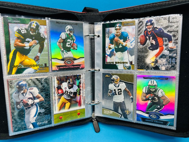 Photo 6 of 151743…final sale no returns/refunds-160 mixed football  foil, chrome, holo, and refractor cards in binder