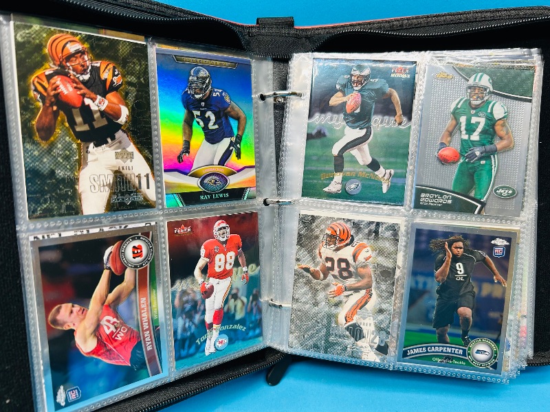 Photo 11 of 151743…final sale no returns/refunds-160 mixed football  foil, chrome, holo, and refractor cards in binder