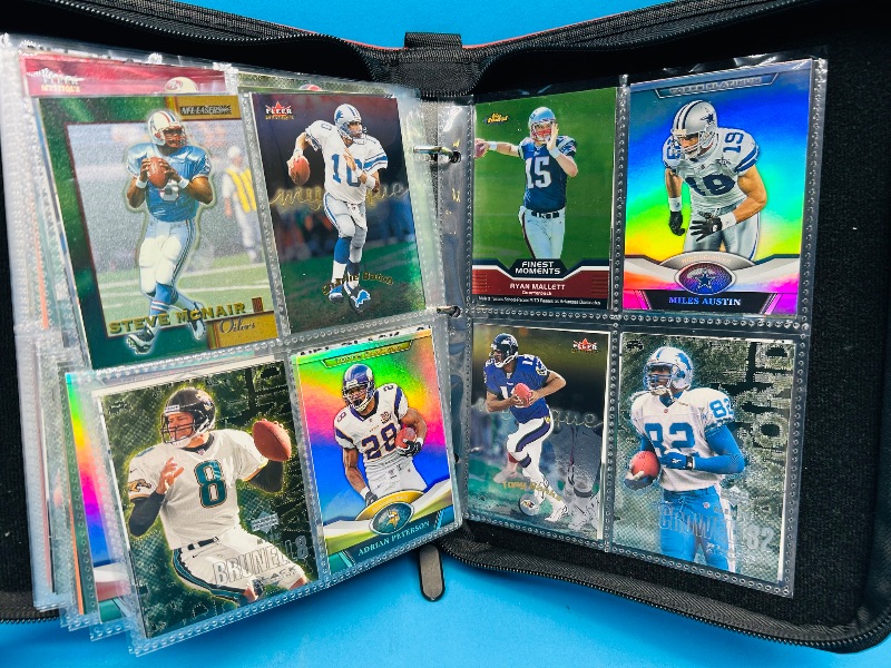 Photo 21 of 151743…final sale no returns/refunds-160 mixed football  foil, chrome, holo, and refractor cards in binder