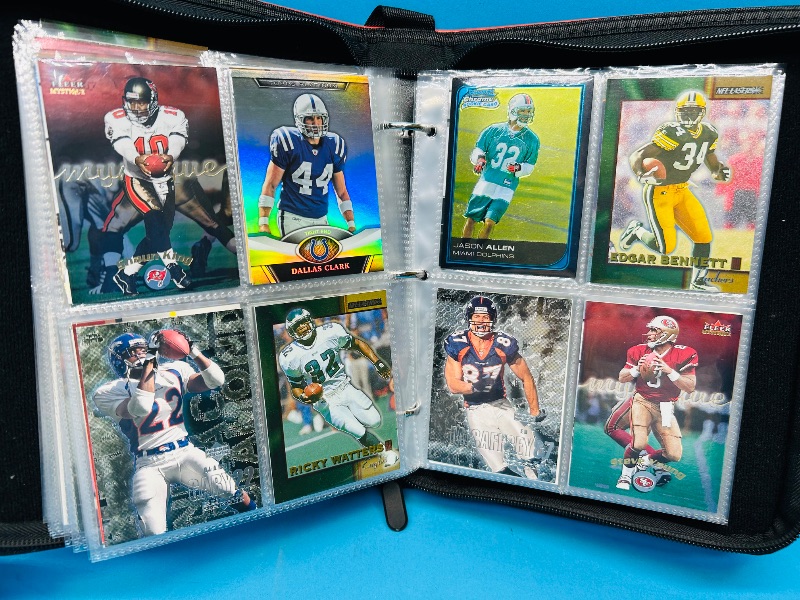 Photo 10 of 151743…final sale no returns/refunds-160 mixed football  foil, chrome, holo, and refractor cards in binder