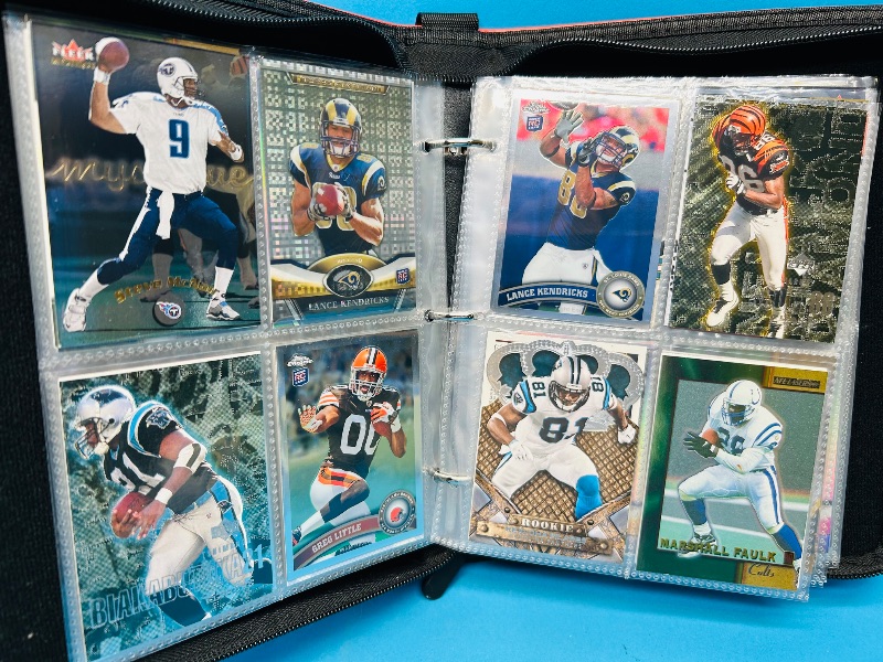 Photo 9 of 151743…final sale no returns/refunds-160 mixed football  foil, chrome, holo, and refractor cards in binder