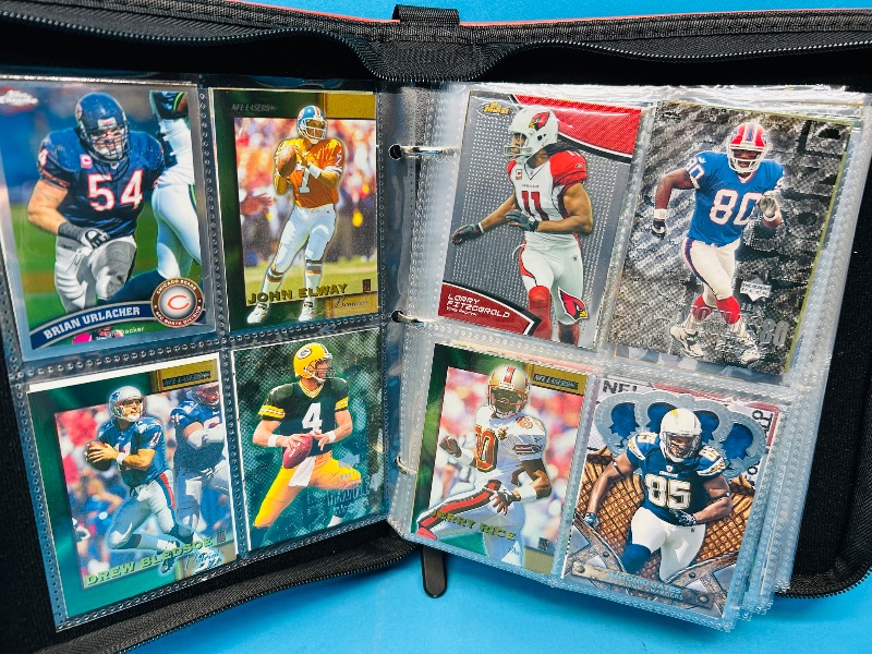 Photo 1 of 151743…final sale no returns/refunds-160 mixed football  foil, chrome, holo, and refractor cards in binder