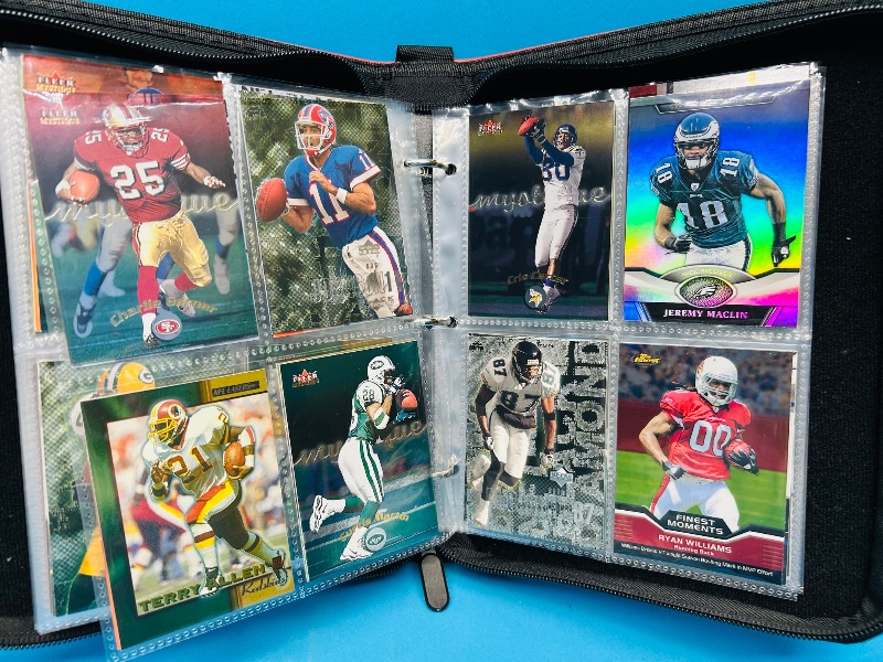 Photo 4 of 151743…final sale no returns/refunds-160 mixed football  foil, chrome, holo, and refractor cards in binder