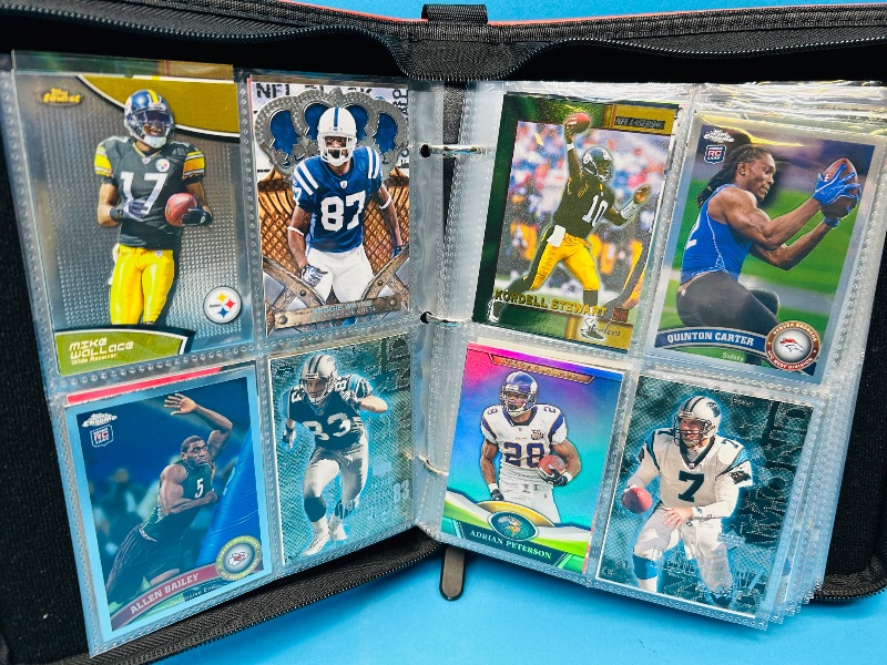 Photo 17 of 151743…final sale no returns/refunds-160 mixed football  foil, chrome, holo, and refractor cards in binder