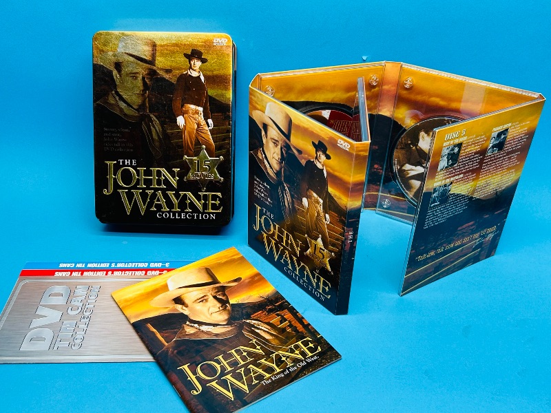 Photo 2 of 151770…John Wayne tin collection dvd movies 