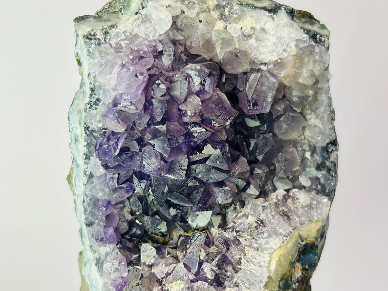 Photo 3 of 151789…6” amethyst crystal rock on stand-height includes display stand 