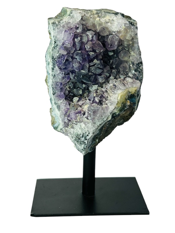 Photo 1 of 151789…6” amethyst crystal rock on stand-height includes display stand 