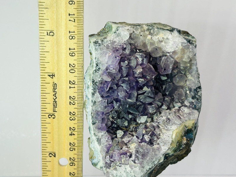 Photo 2 of 151789…6” amethyst crystal rock on stand-height includes display stand 