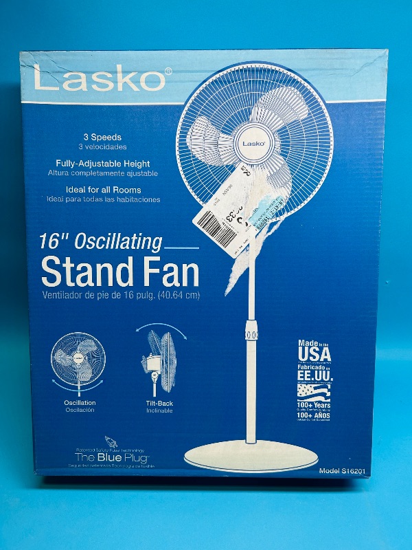 Photo 1 of 151823…Lasko 16” oscillating stand fan