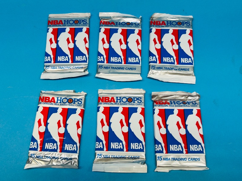 Photo 1 of 151824… final sale no returns/refunds-6 sealed NBA card packs