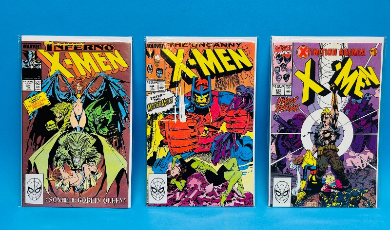 Photo 1 of 151841…3 X-men  comics in plastic sleeves 