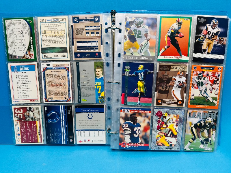 Photo 9 of 151871… final sale no returns/refunds-180 mixed football cards in binder 