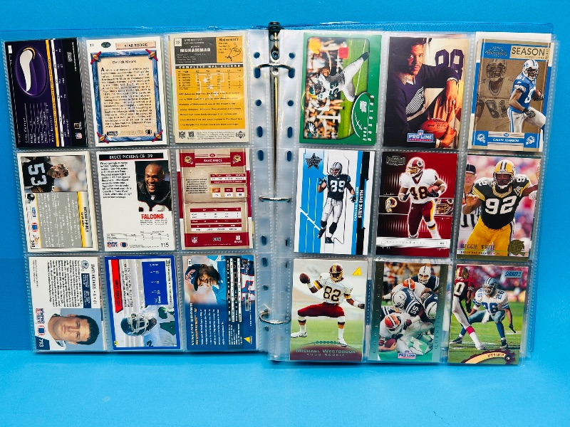 Photo 10 of 151871… final sale no returns/refunds-180 mixed football cards in binder 