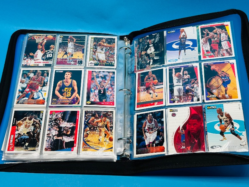 Photo 1 of 151986…final sale no returns/refunds- 342 mixed basketball cards in binder 