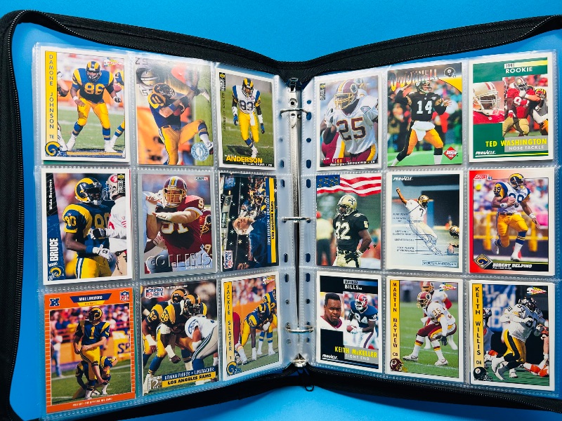 Photo 1 of 151987… final sale no returns/refunds- 360 mixed football cards in binder 