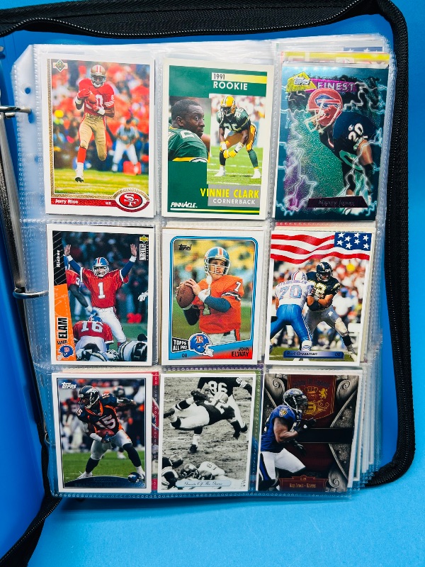 Photo 1 of 151987… final sale no returns/refunds- 360 mixed football cards in binder 