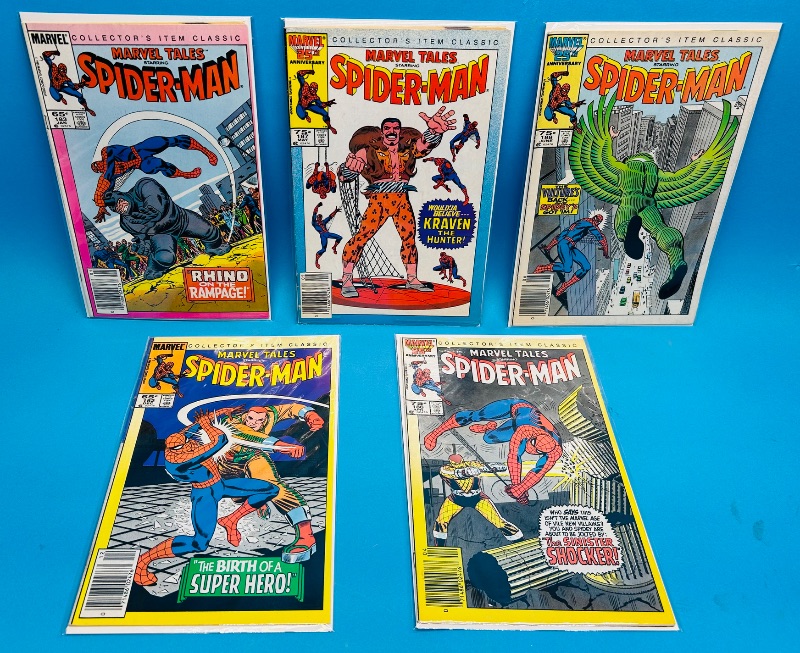 Photo 1 of 152026…collector’s classic Spider-man reprint comics in sleeves 1st appearance Shocker and Jane Face
