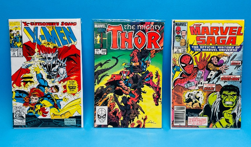 Photo 1 of 152029… 3 vintage comics in plastic sleeves 