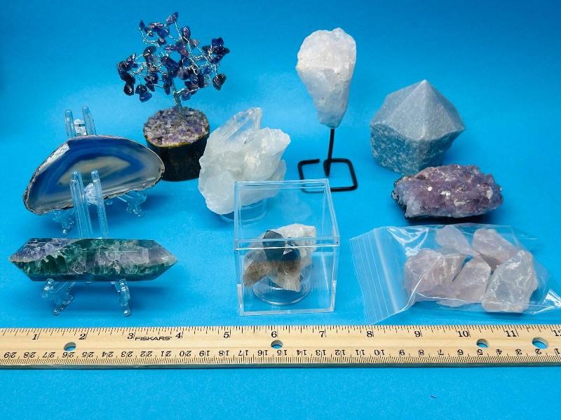 Photo 1 of 152073…rock collection- agate, crystal, amethyst,  florite, smokey quartz and more
