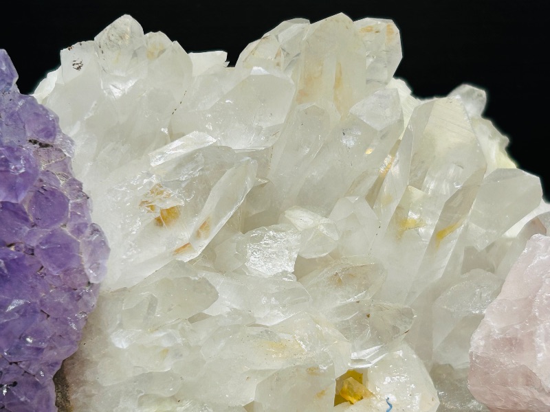 Photo 1 of 152075…rock collection- crystals, amethyst, pyrite  (fools gold) agate point, and quartz 